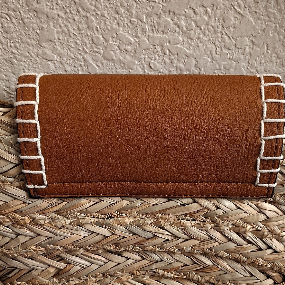 Universal Thread Tan and Brown Woven Crossbody Bag MBCS - Picture 6 of 13